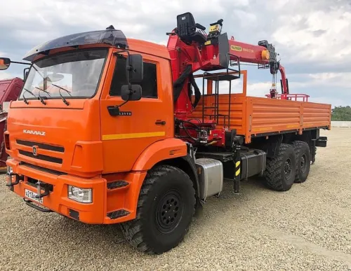 Кран-манипулятор 6×6 КамАЗ 43118 с КМУ (вездеход)